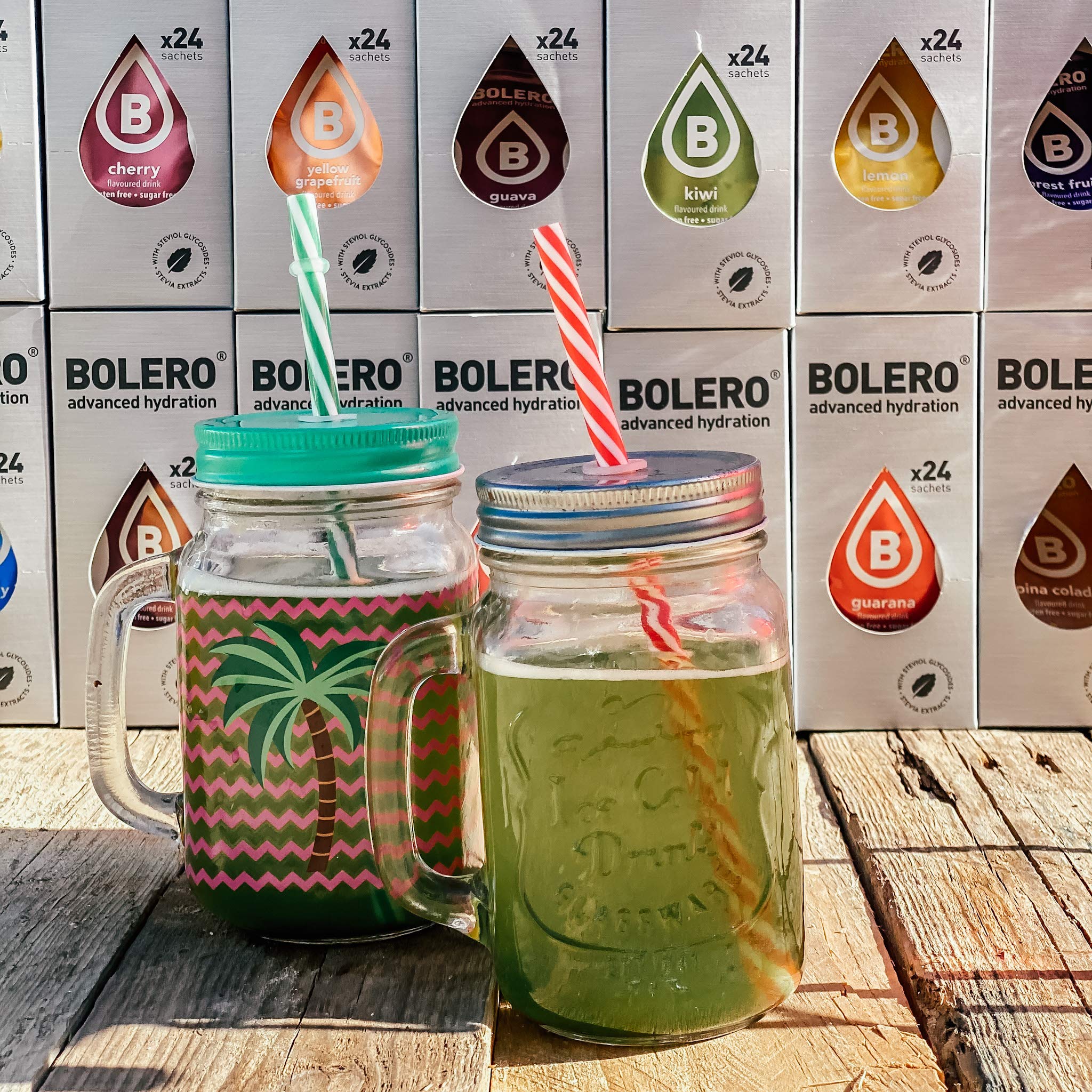 Bebidas Bolero Sin Azucar - Pack 78 Sabores + Botella Limitada Cia&Co - 1.5 Litros