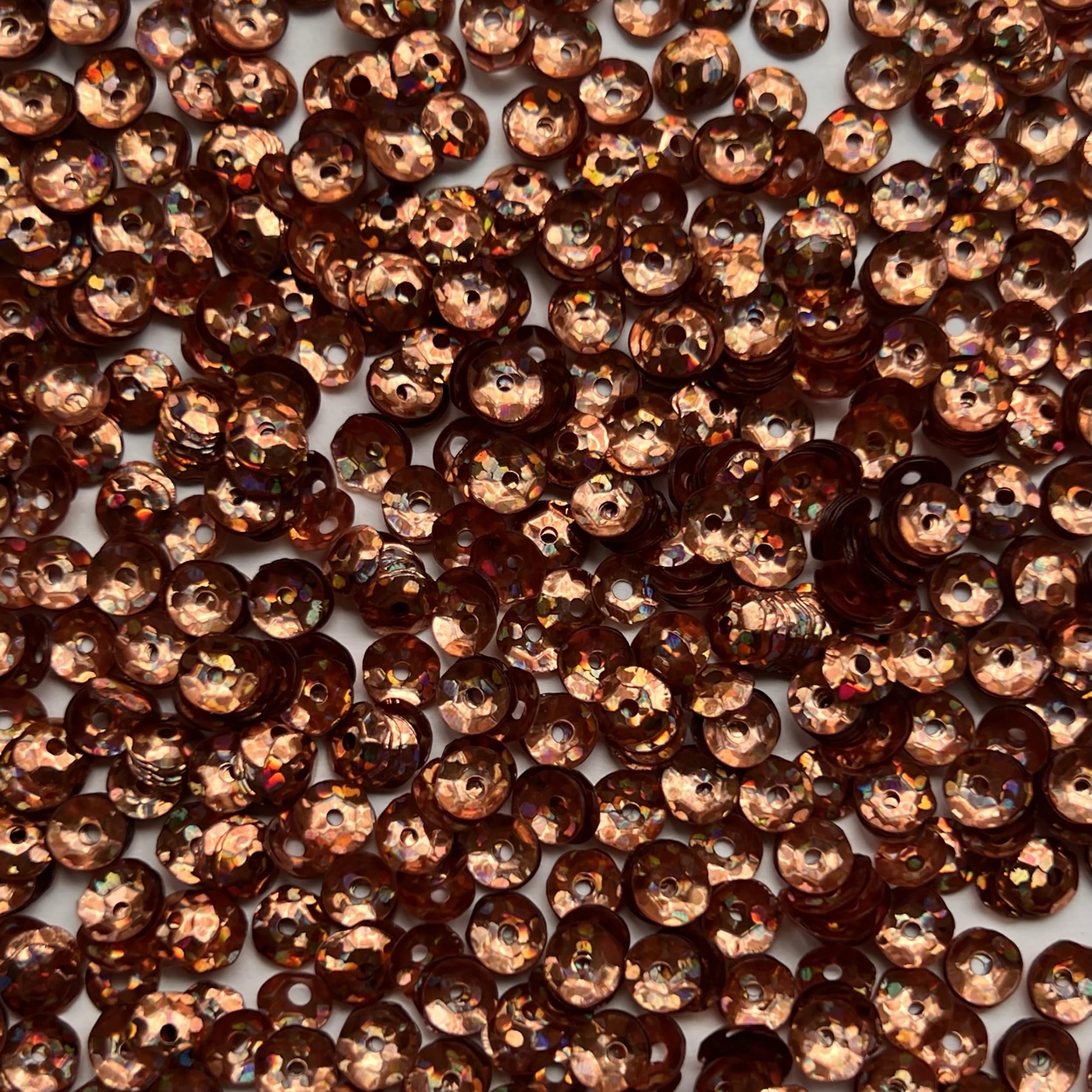 5mm Cup Sequins Copper Hologram Glitter Sparkle Metallic Made in USA