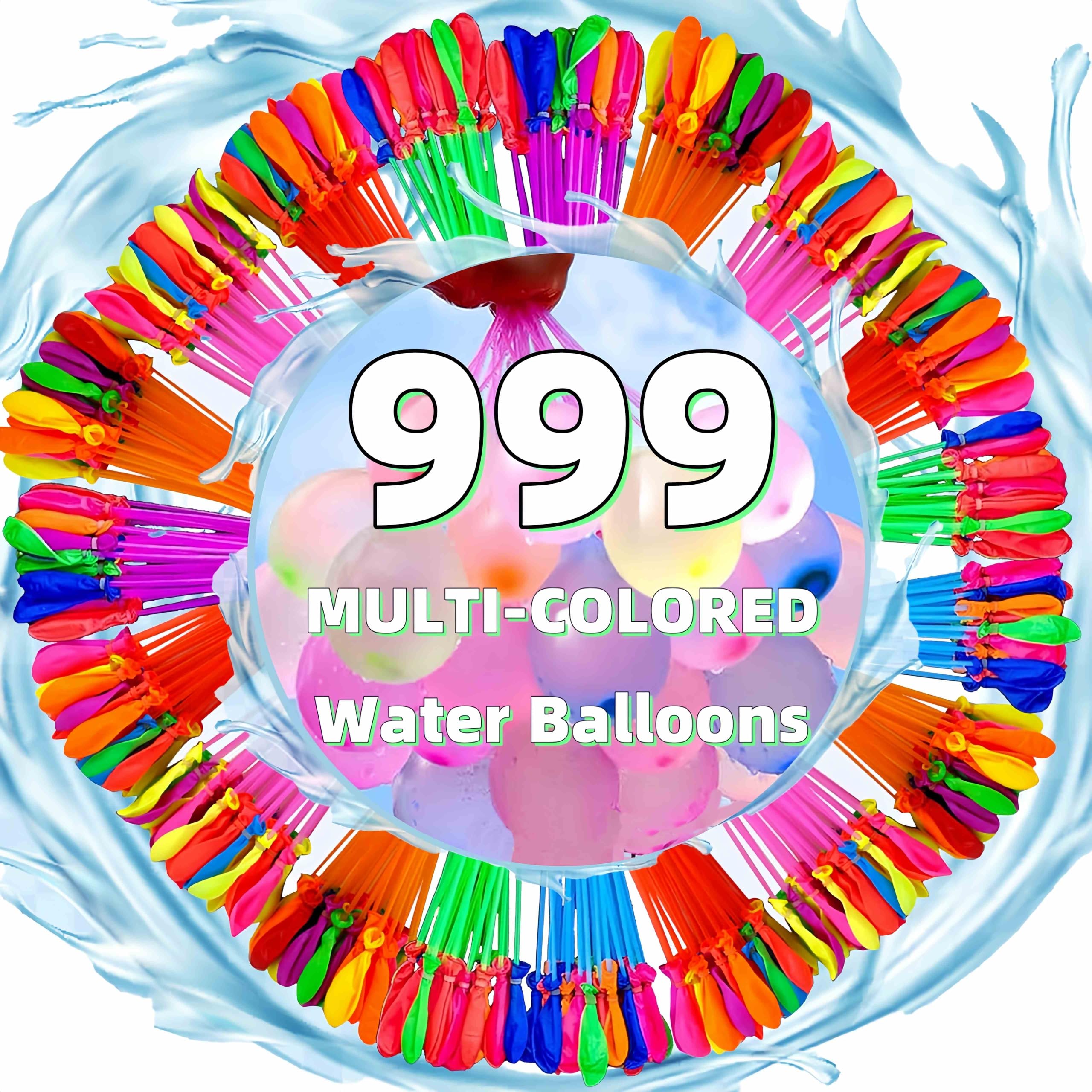 Water for Kids Adults Balloons with Refill Kits Quick Fill Balloons Set Summer Splash Party Easy Quick Fun Outdoor Backyard Summer Water Toys for Pool (999)