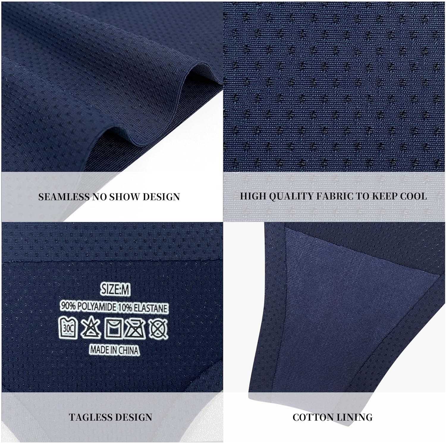 Lace Thongs Comfortable Women Lace Soft Thongs Panties Pack 6 - Image 3