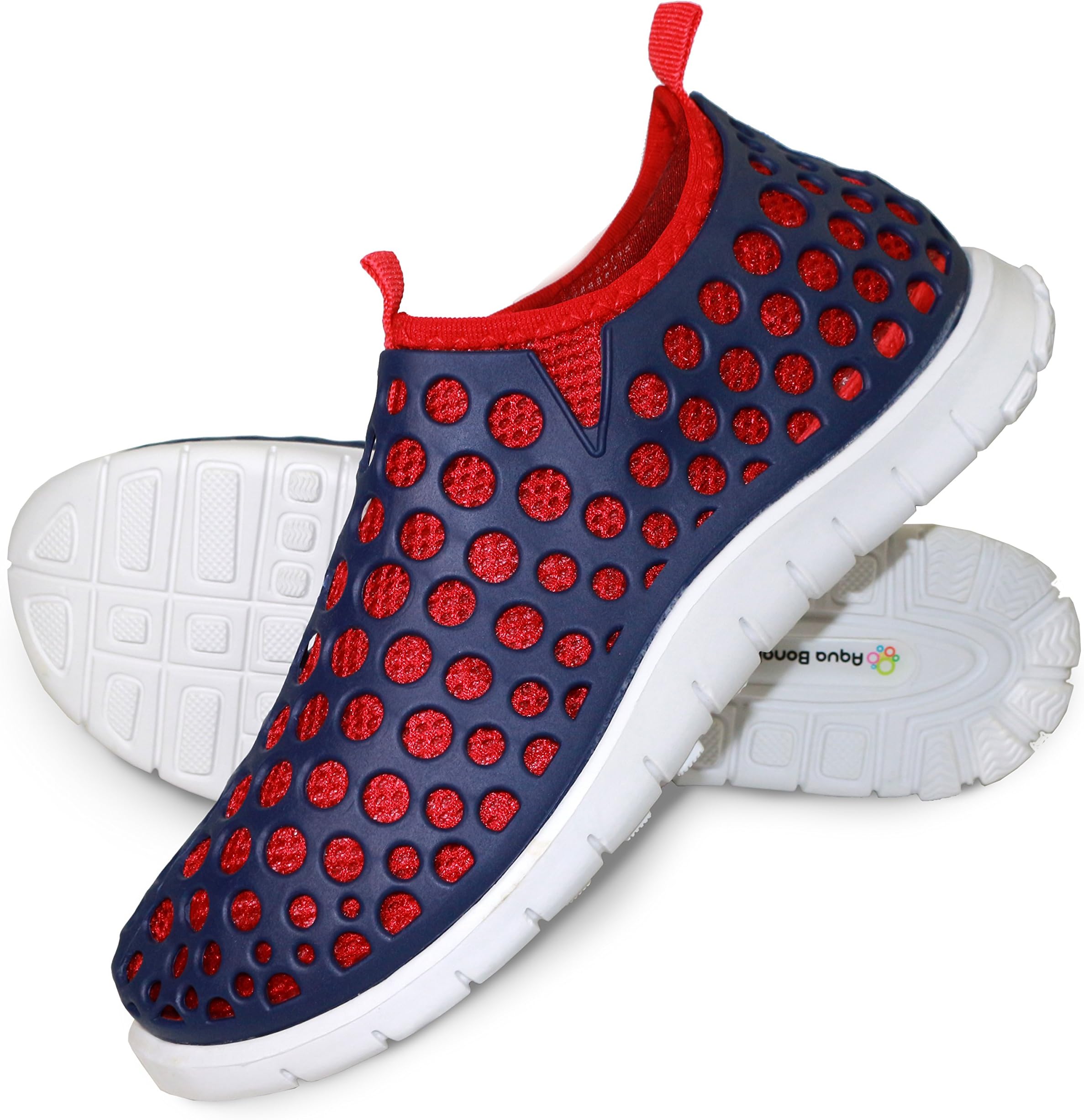 ABONG-Hybrid Water Shoes - Superlight, Breathable, Flexible. Separable Insoles- Navy(Outsole) 38EU(US(W) 6.5-7 (M) 5.5-6) Red