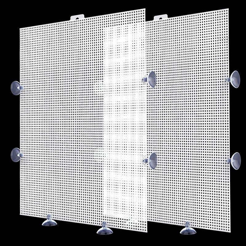 Divisória para Aquário em Grade Plástica Cortável com Ventosas Cuyacili 44 x 33 cm – Pacote com 2