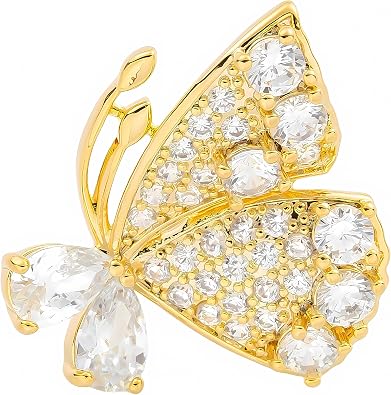 Butterfly brooch for Women Girl Brooch Pin Shirt Lapel Pin Fashion Pins Brooches Color Gold and Silver