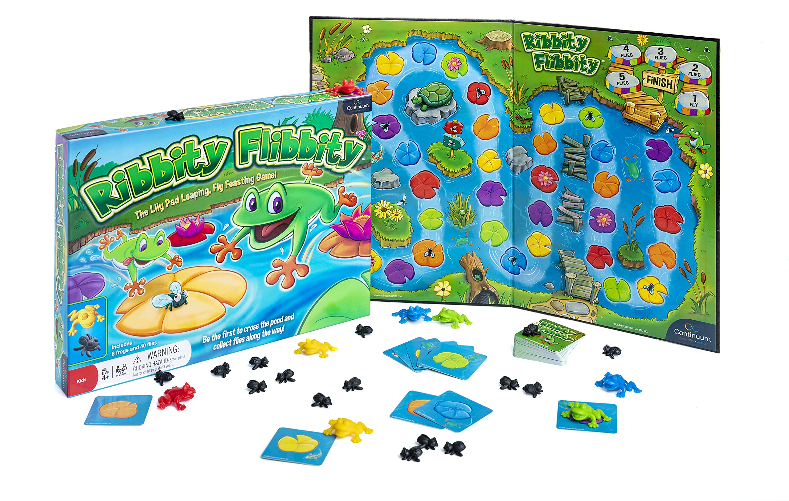 Continuum GamesRibbity Flibbity, The Lily Pad Leaping, Fly Feasting Fun Frog-Themed Board Game