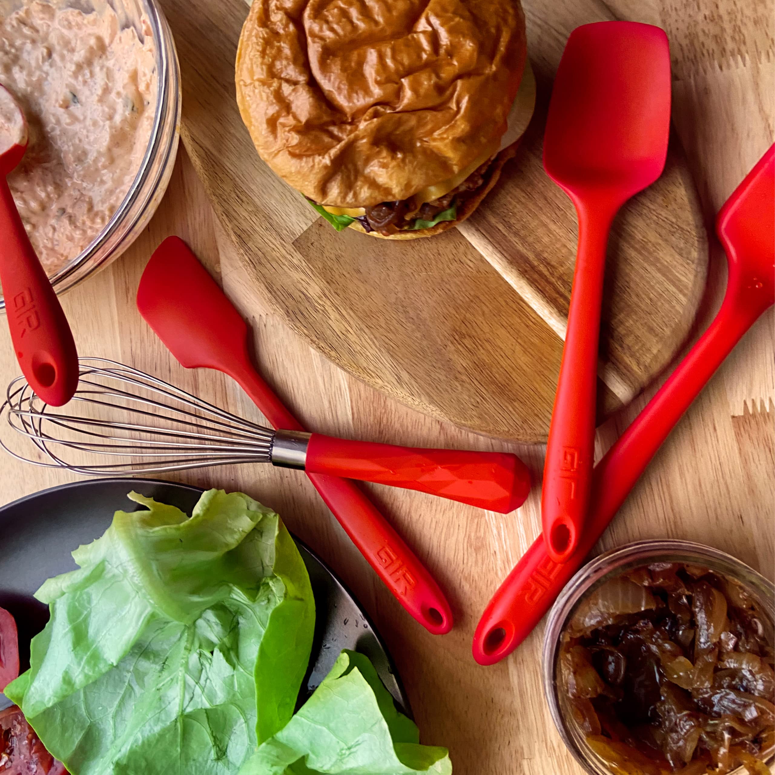 GIR: Get It Right Mini Stainless Steel Whisk, 8 IN, Red - Image 5