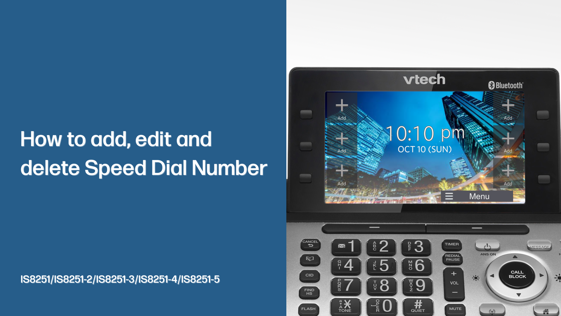 Amazon.com : VTech IS8251-3 Business Grade 3-Handset Expandable