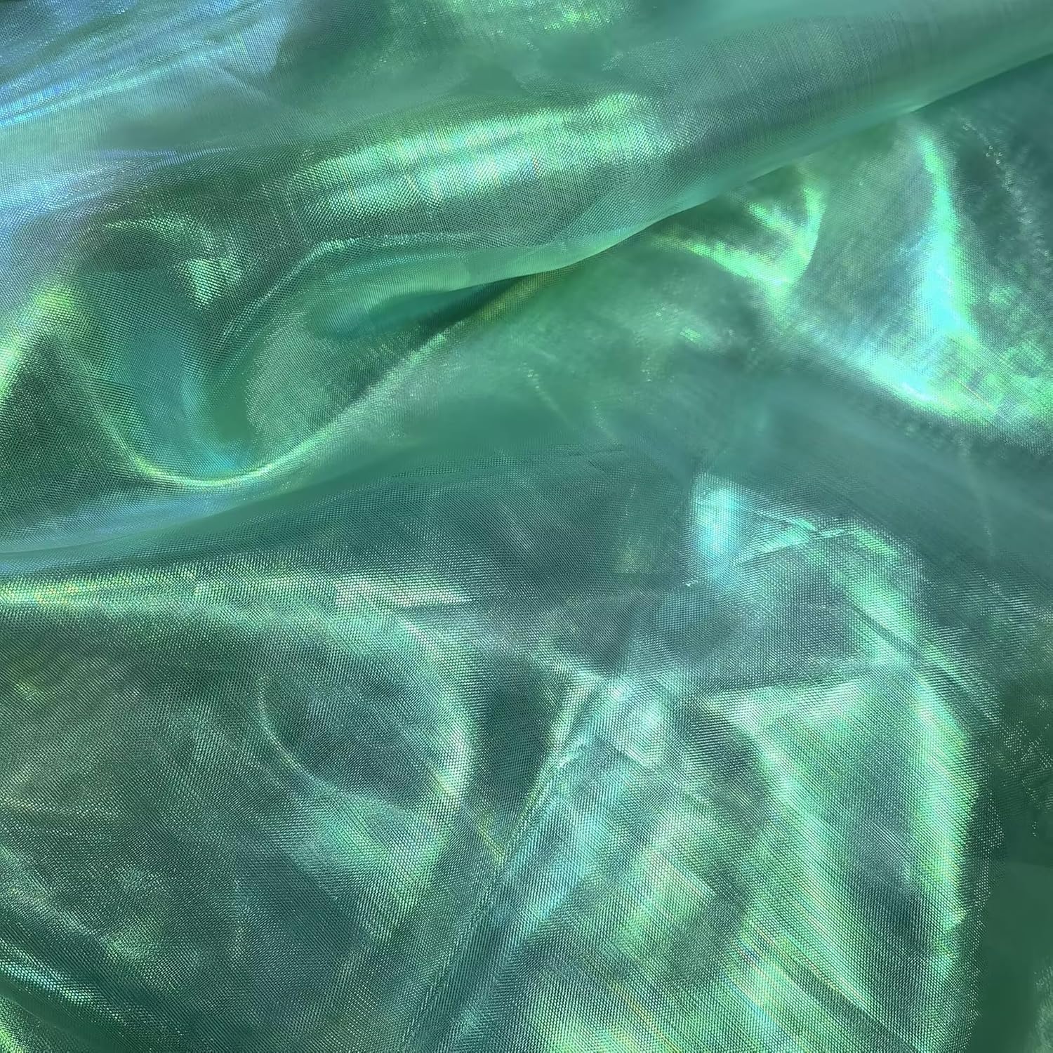 YYCRAFT Two Tone Sheer Organza Fabric by The Yard for Curtain Weddings Decor 20 Yards, Purple