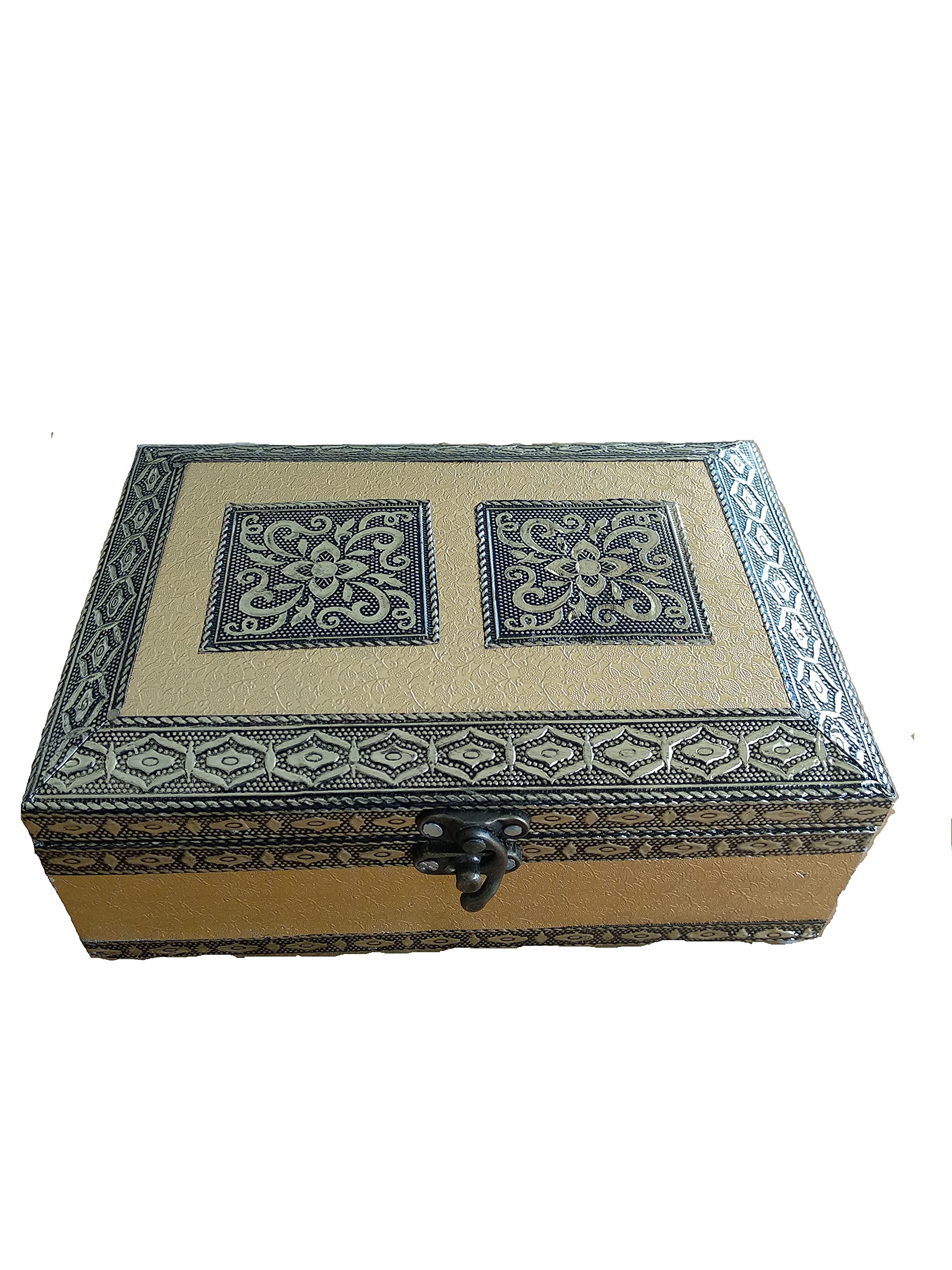 Maruti Export Handicraft Meenakari Wooden Jewellery Box - Wedding Gift, Vanity Box for Bangles, Earrings, Necklaces