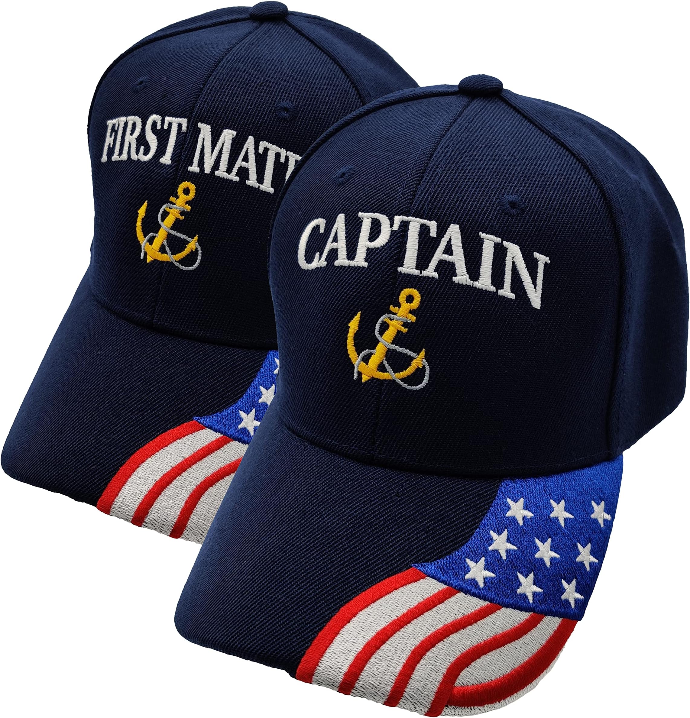 Captain First Mate Crew Anchor Baseball Caps