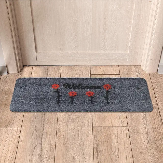 Comart Zerbino Henry - Tappeto Impermeabile Antiscivolo per Ingresso Casa Grigio