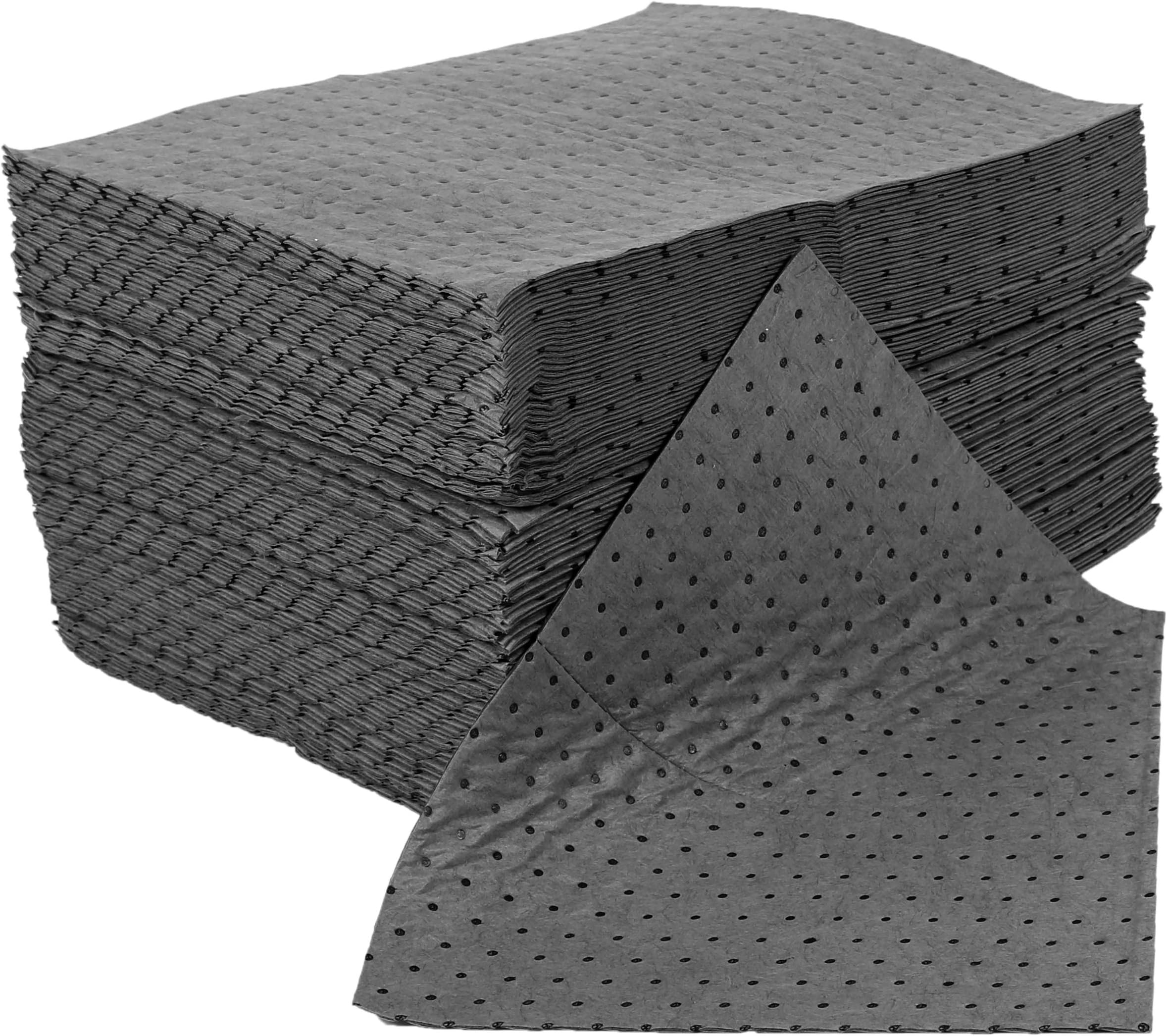 Pack of 20 General Purpose Maintenance Universal Absorbent Medium weight Spill Pads - each pad absorbs approx 0.85Litre Each
