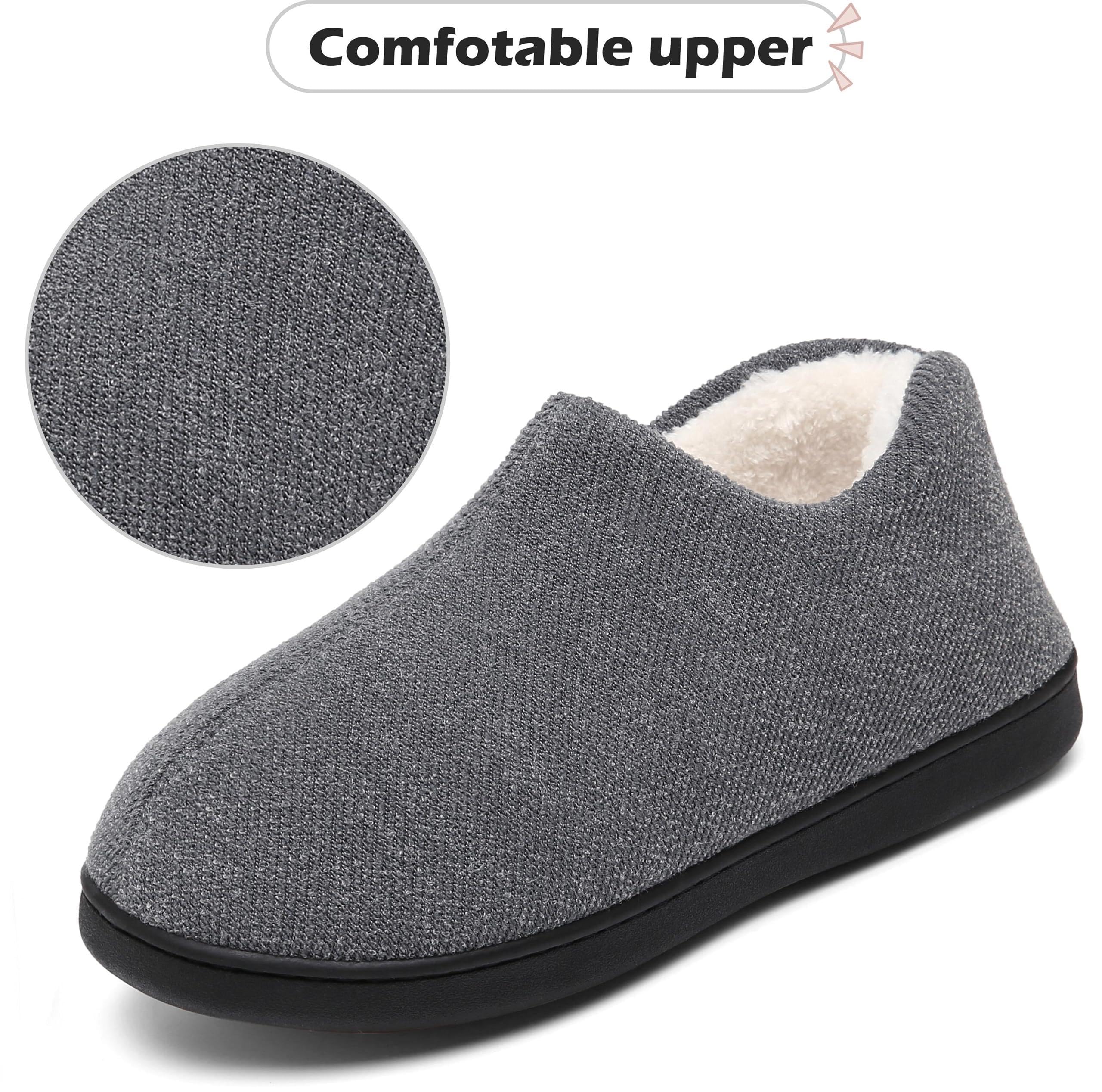Mishansha Pantofole Uomo Invernali Ciabatte Donna Caldo Memory Foam Pantofola Taglia 36-49 EU