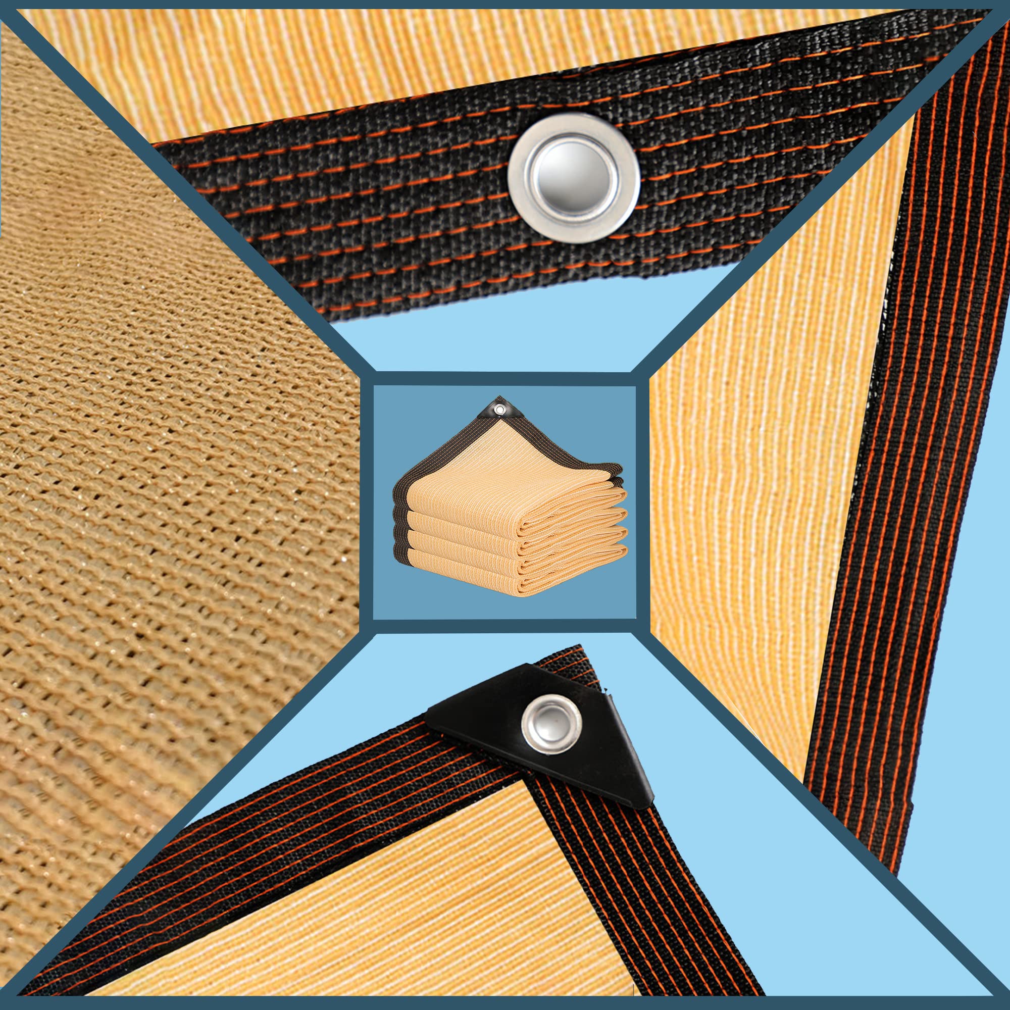 Malla Ocultacion Red de Sombra Tela para Sombra con Ojales 2x8m Toldo Vela Telas para Toldos Exterior Terraza es HDPE 12 Pin Tela para Sombra Resistente a Los 90% Rayos UV Malla Sombreadora