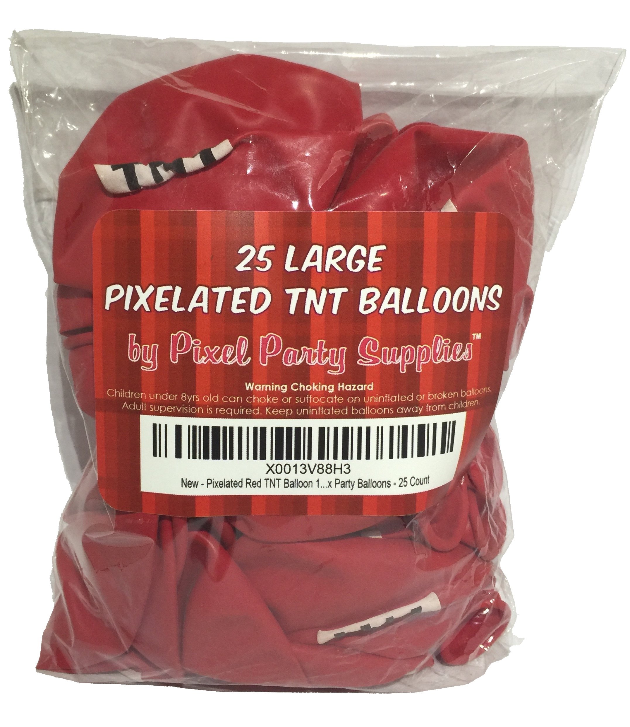 Amazon.com: Pixelated Red TNT Balloon 12