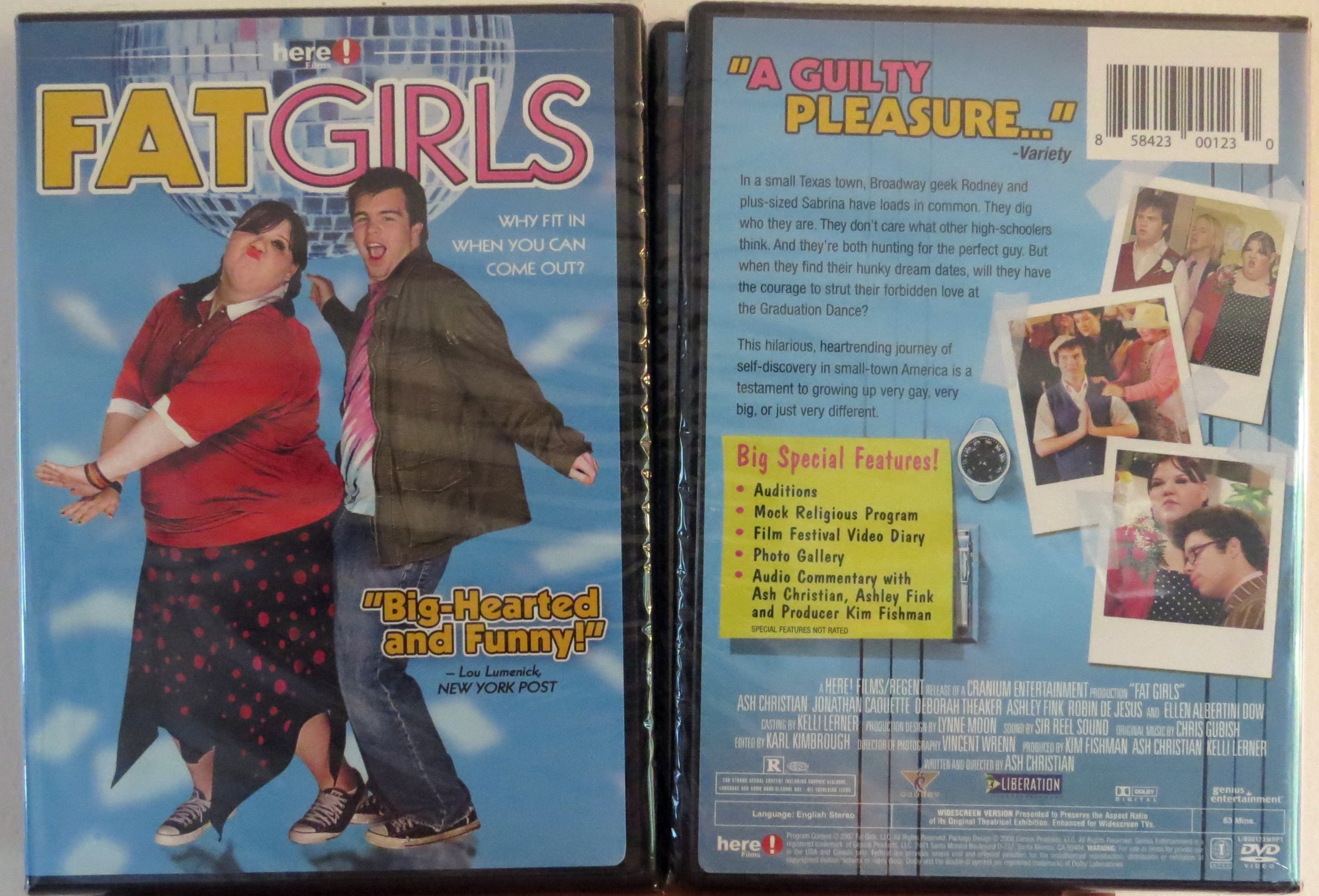 Fat Girls DVD cinematográfico del Reino Unido edición inglesa de comedia y drama