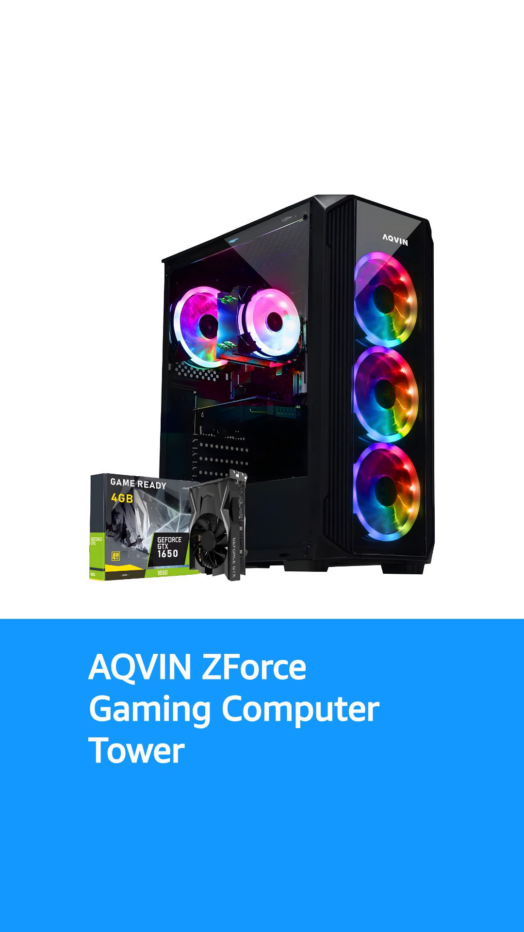 Gaming Computer Tower Desktop | Intel i7 8th gen Processor up to