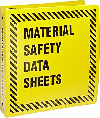 Brady BR753Y Prinzing 1.5 inch Yellow MSDS Binder (1 Each)