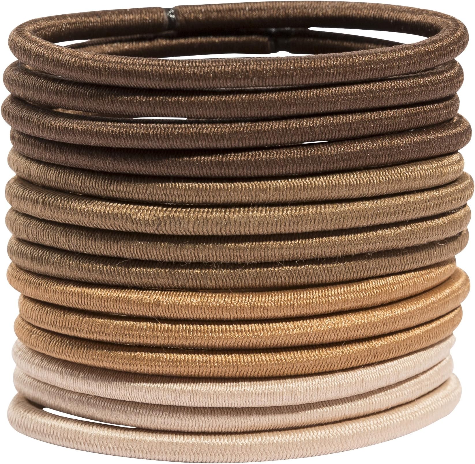 Glamour Style Elastic Hair Bands, No Metal, Pack of 14