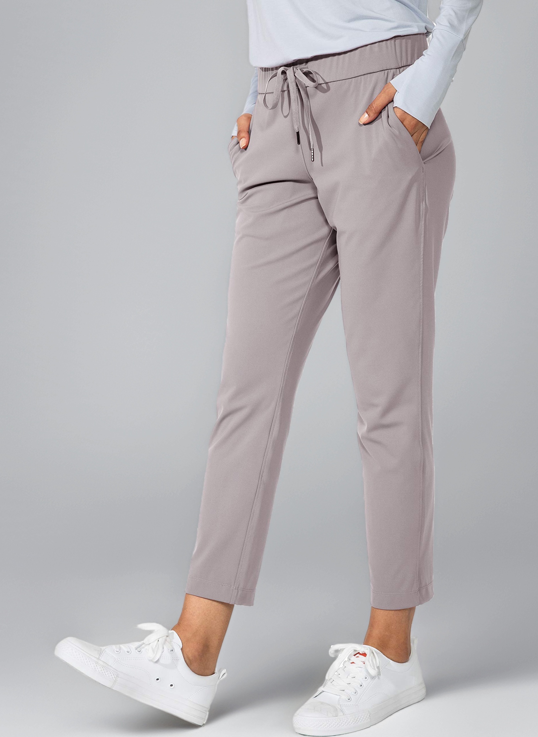 G Gradual Women's Pants with Deep Pockets 7/8 Stretch Ankle Sweatpants for Golf, Athletic, Lounge, Travel, Work