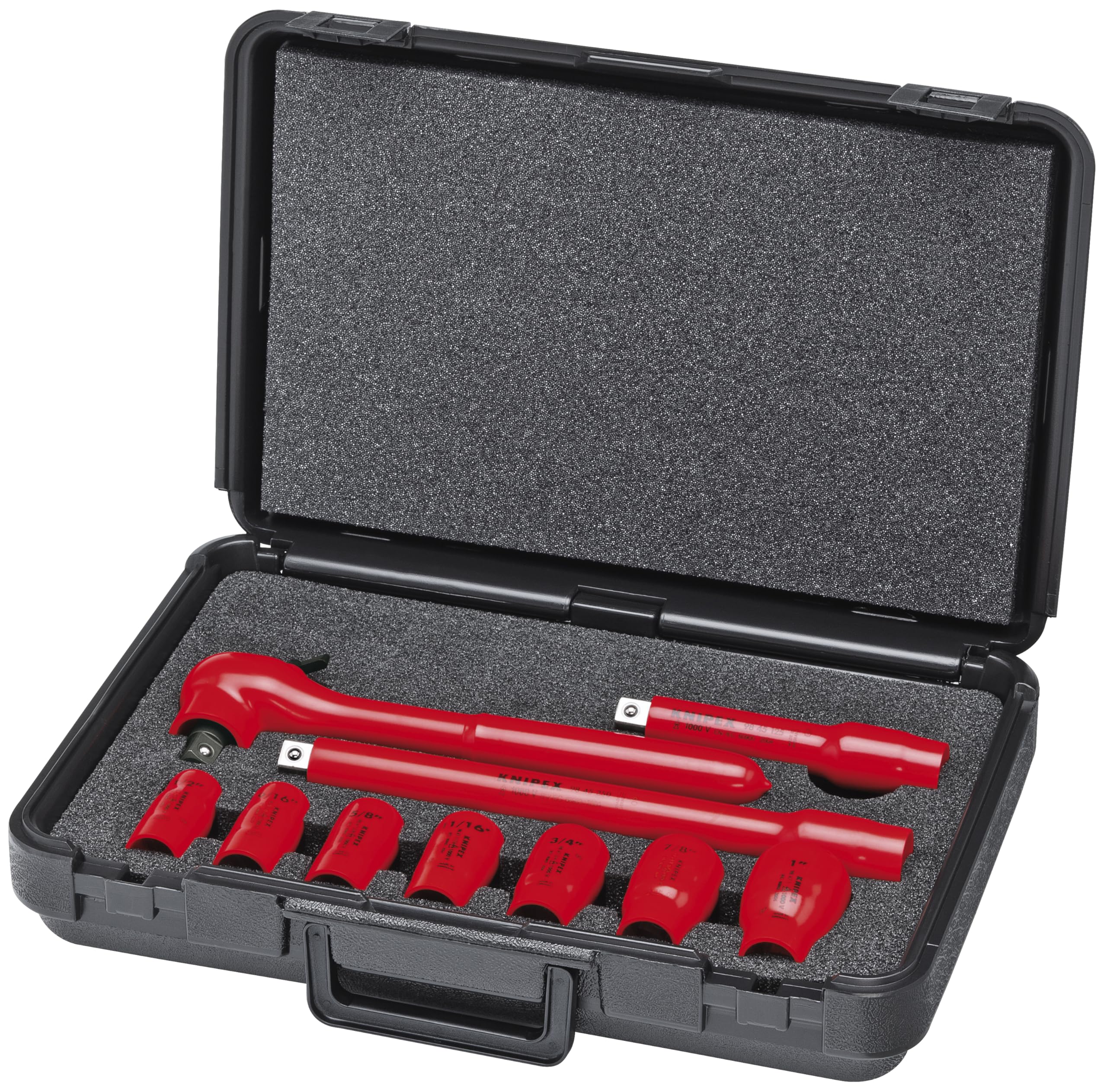 Amazon.com: KNIPEX 98 99 11 S5 10 Piece 1,000V Insulated Socket