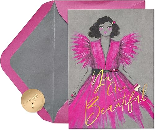 Papyrus Tarjeta de cumpleaños para ella, diseñada por Bella Pilar (Inside and Out)