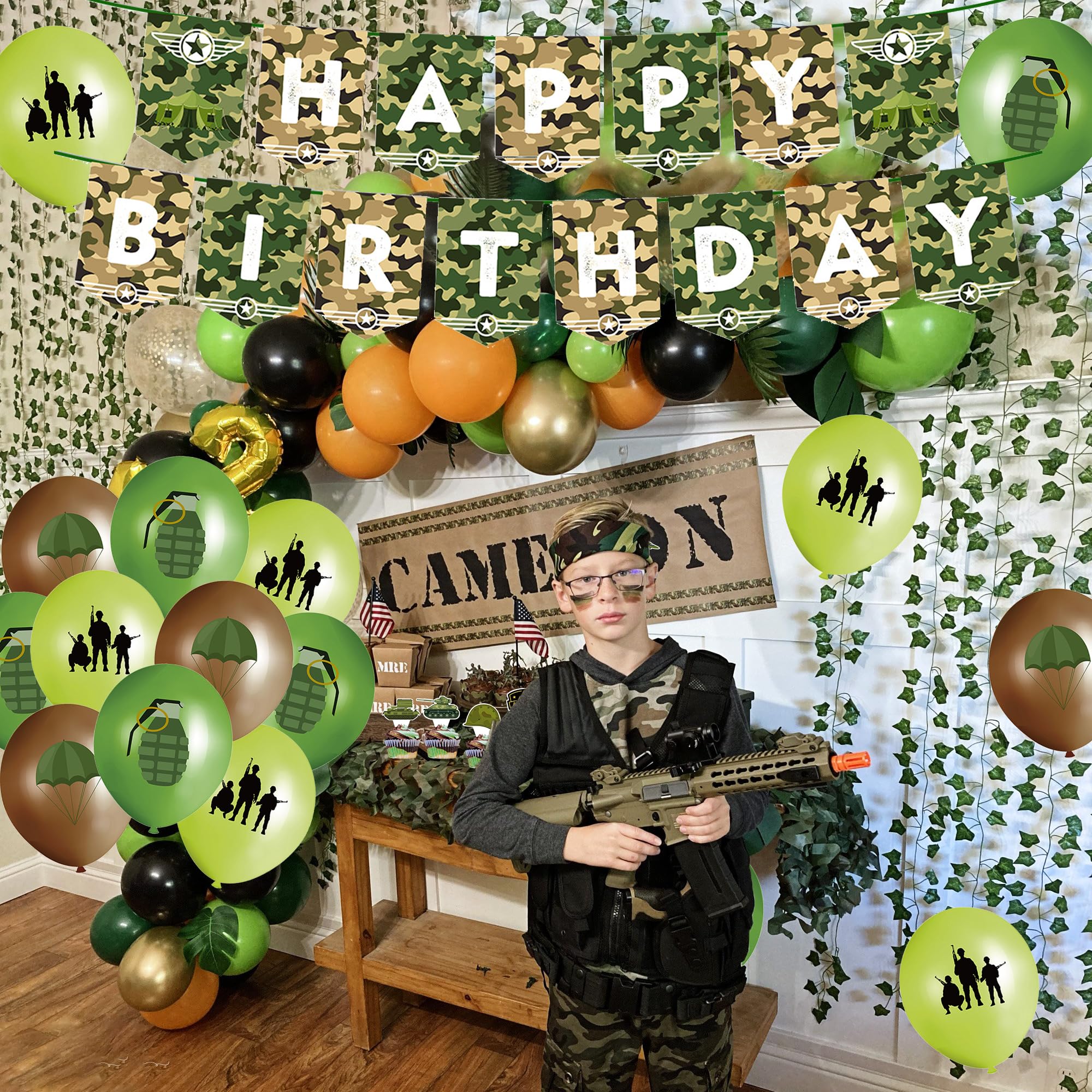 Sfondo militare mimetico per feste di compleanno, 180 x 110 cm, striscione da parete a tema esercito per ragazzi, decorazioni per feste di combattimento, elicotteri e soldati, sfondo per cabina