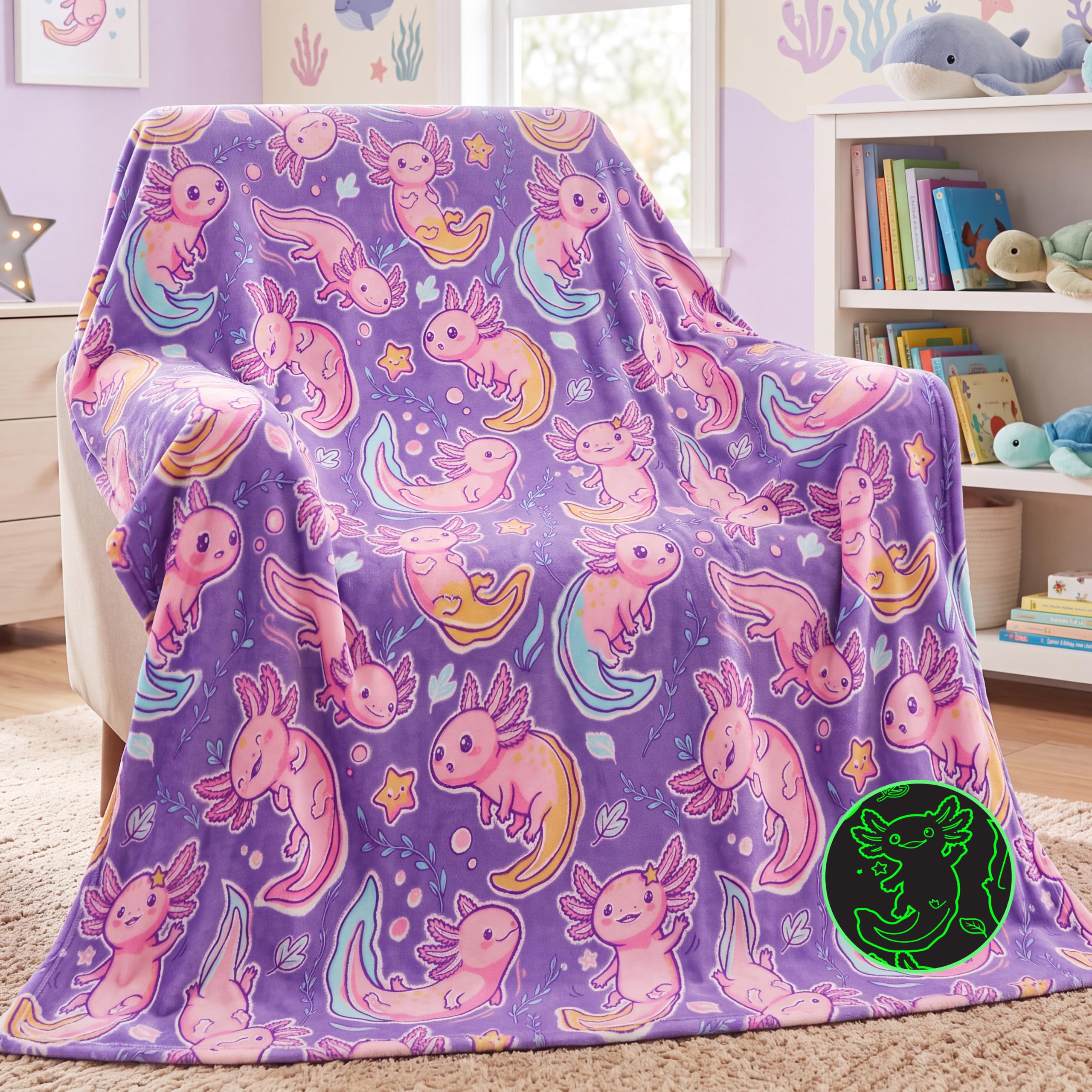 Glow in the Dark Dinosaur Blanket - Kids Gift -10