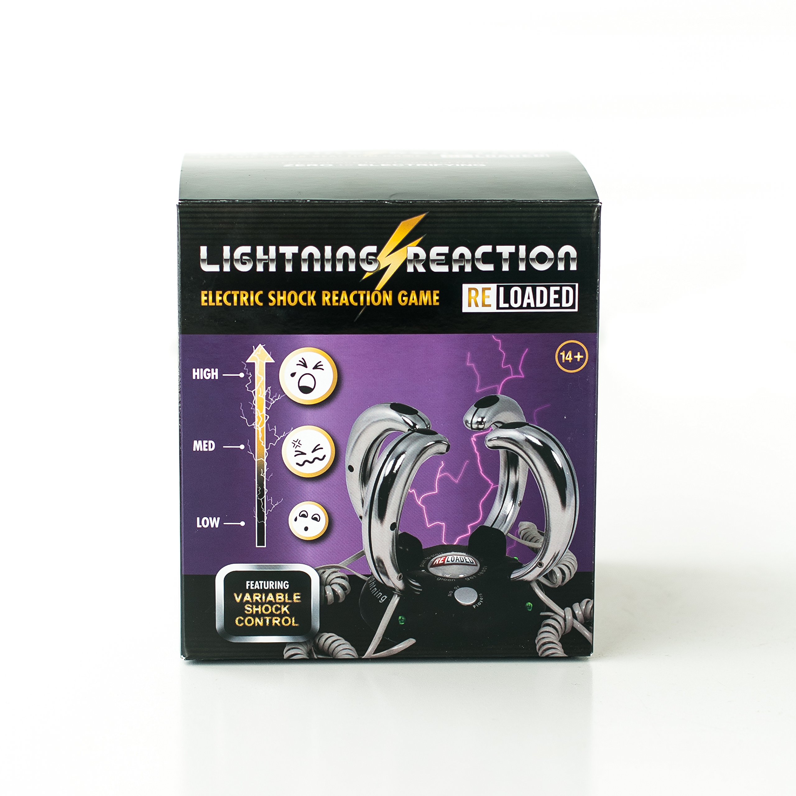 Lightning Reaction Reloaded Shocking Party Game – Electric Shock Challenge for Adults and Teens – Fun Party Games for Family and Groups – Unique Gift for Game Night