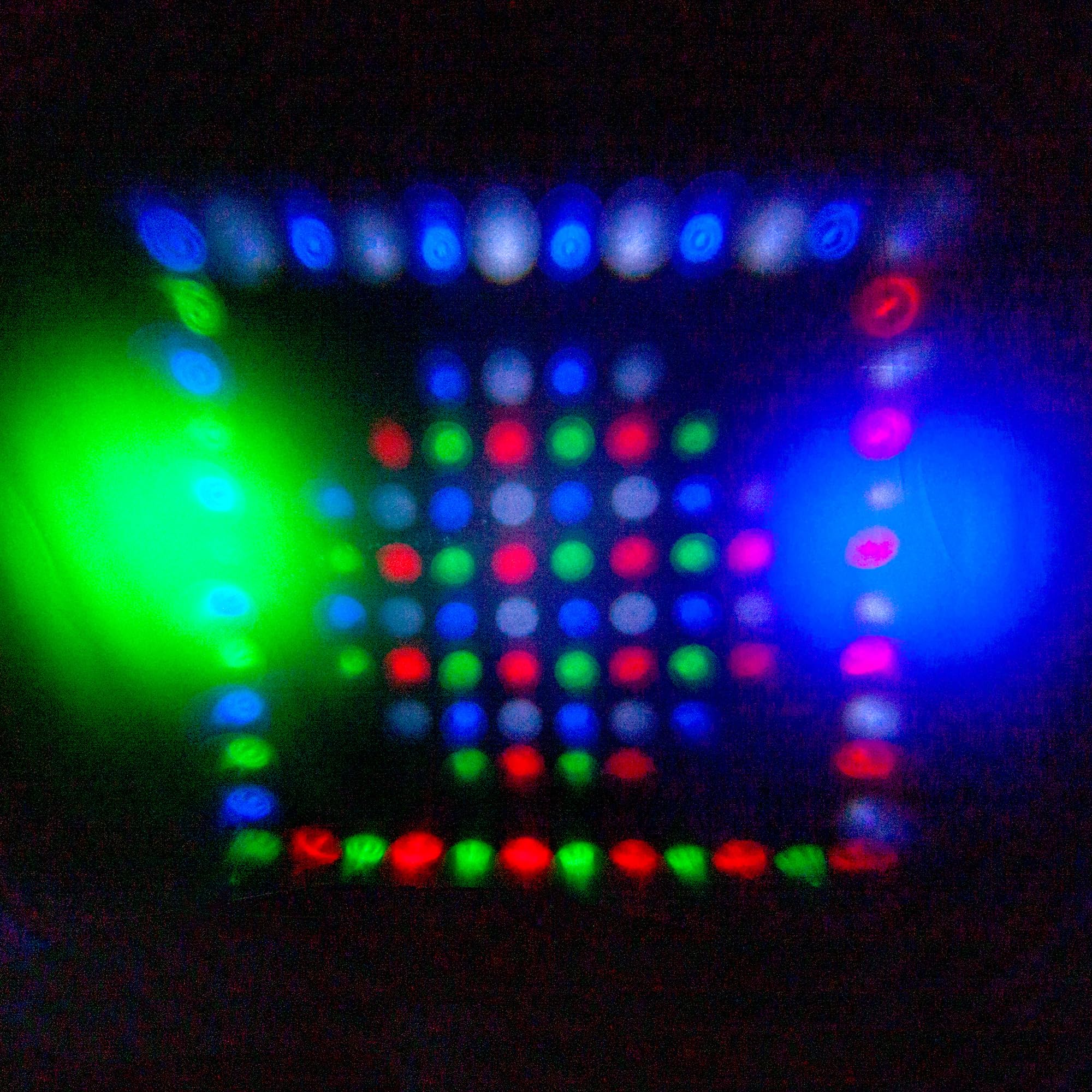 Ibiza - COMBI-FX4 - Versatile effetto luce 3 in 1 WASH - MOON - STROBE con 6 canali DMX - 4 x 12 LED RGBW