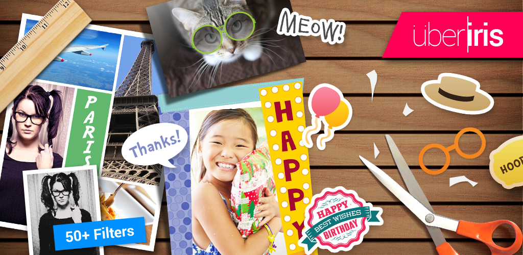 Uber Iris Free Photo Editor, Filters, Frames, Borders, Overlays