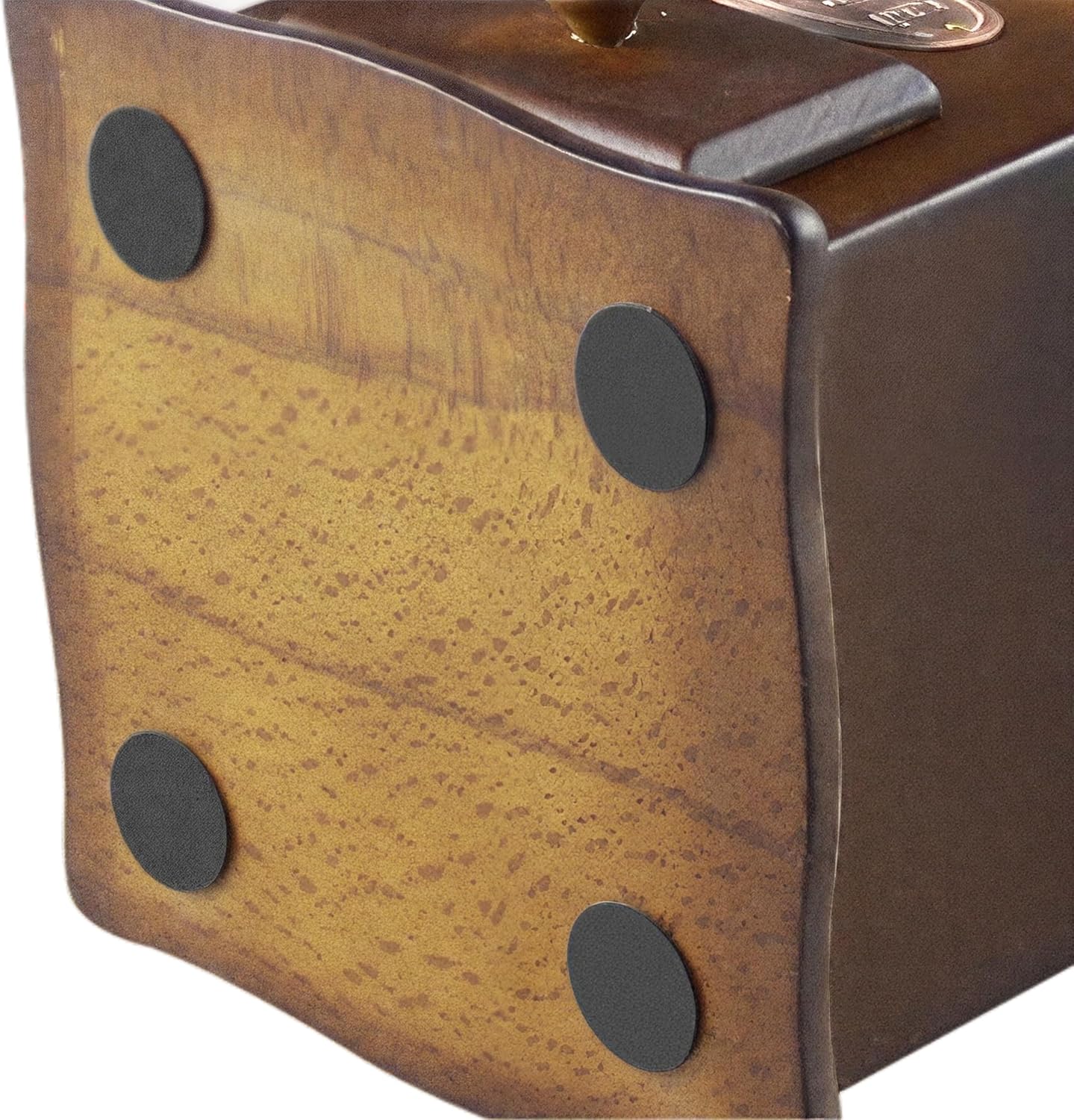 Manual Coffee Grinder Vintage Hand Crank Mill Adjustable Wood Cast Iron Burr Grinder for Coarse to Fine Grind – Retro Style Coffee Bean Grinder for Home, Office or Gift Use (Coffee Grinder A)