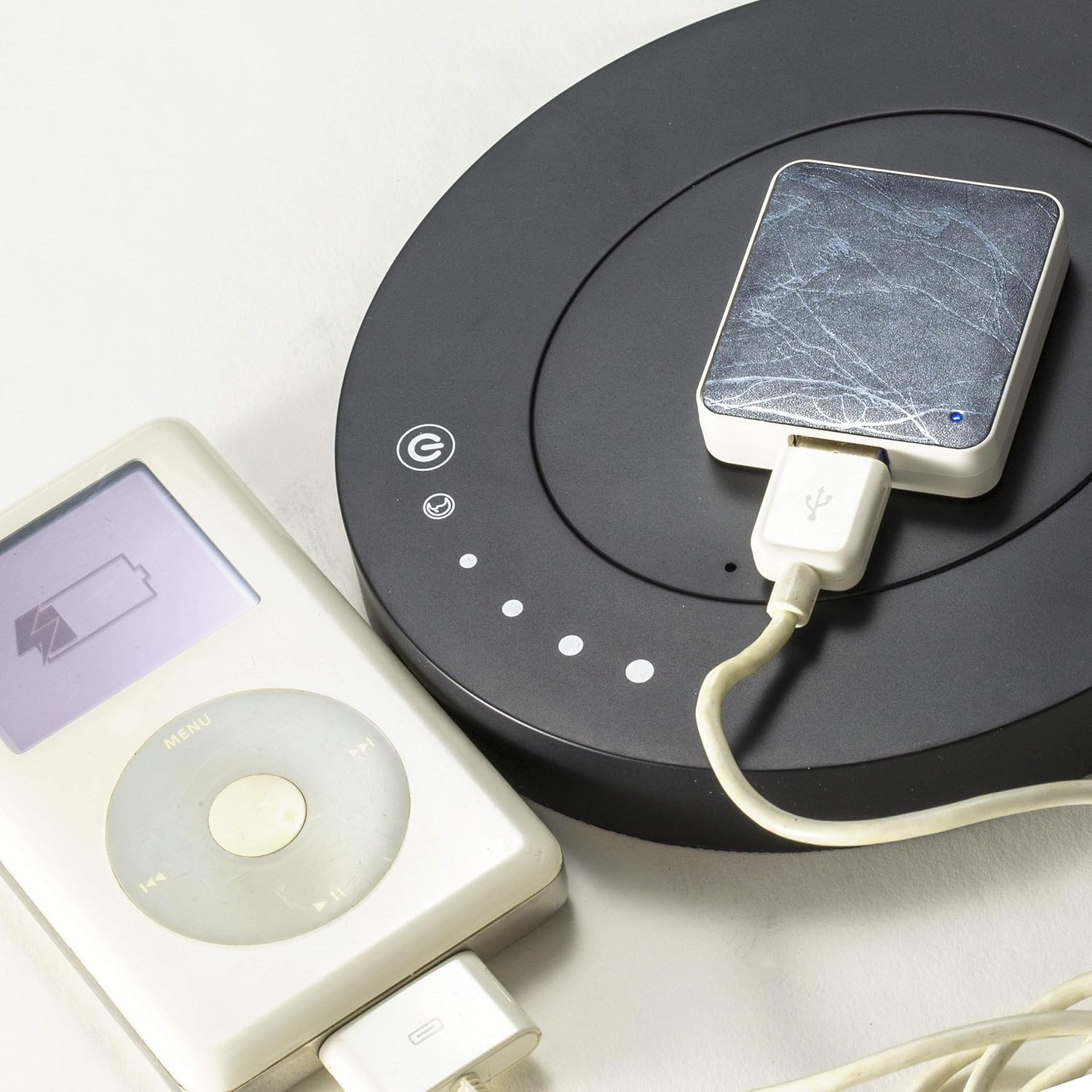 Bеѕt Dеаl 🛒 NTW LED Desk Lamp with Wireless Charger, USB Charging Port, Dimmable Office Lamp, Touch Control, 5V/1A, 5 Brightness Levels, Smart Cube for non wireless charging device (Round/Black)