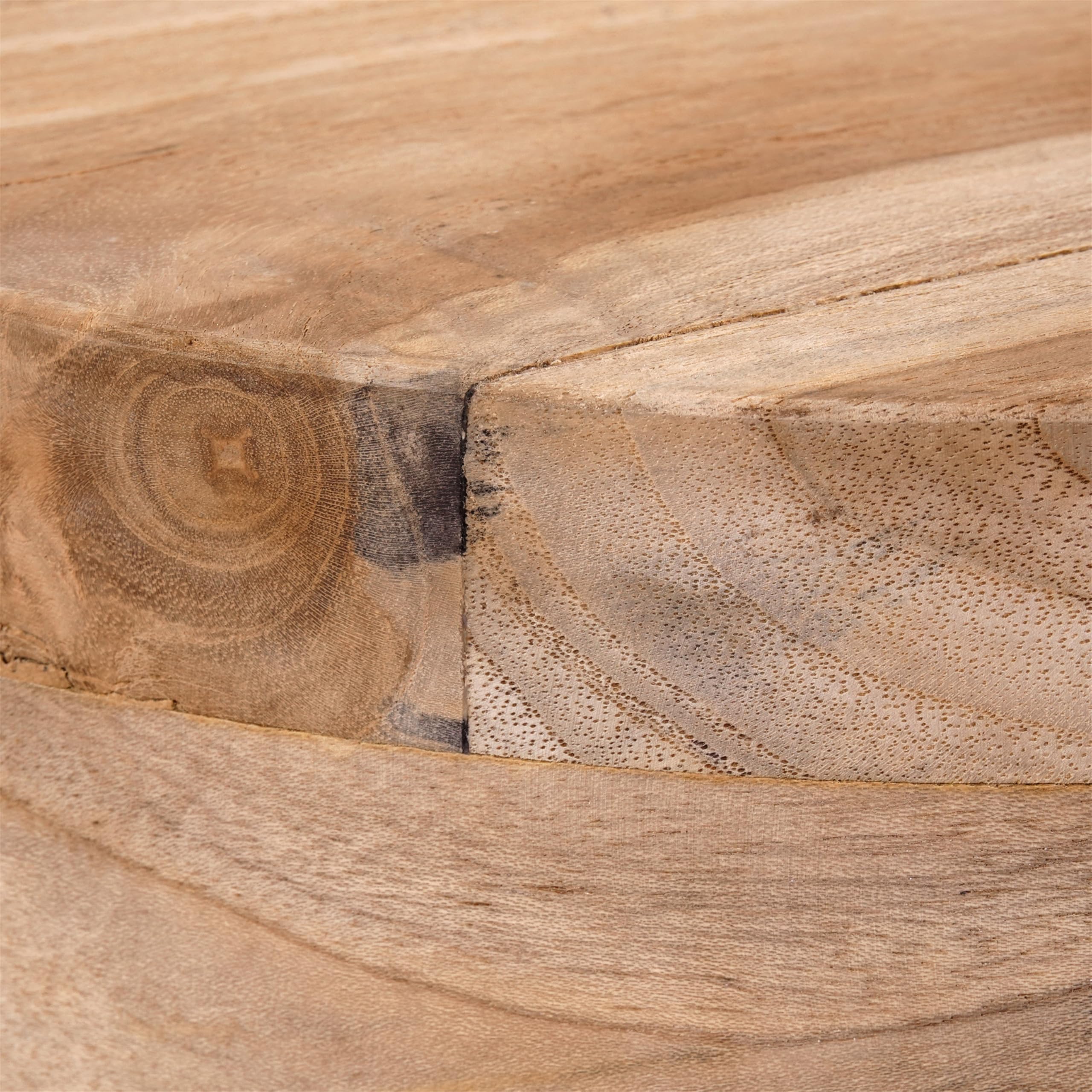 Sgabello Novi | Teak, 45x30 cm | Sgabello Rotondo in Teak, Sgabello in Legno, Sgabello per Piante, tavolino, per sedersi, per Fiori, Sgabello Laterale