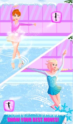 patinação artística no gelo - maquiagem e vestir