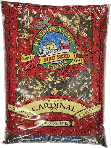 Meadow Ridge Farms Mezcla de semillas de pájaro cardenal de lujo, bolsa de 8 libras