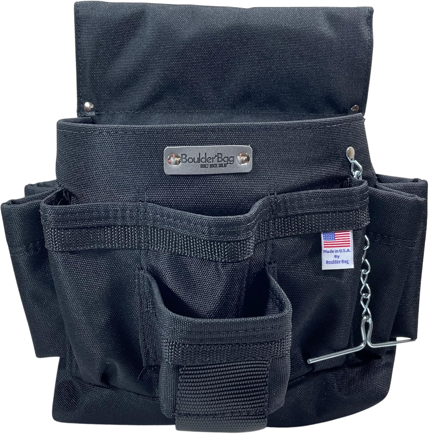 BOULDER Bag ULT 120 Ultimate Electrician Single Pouch. Tool Belt Ready Durability Wide Mouth, Deep Pockets, Pro Box Design. Made in The USA. …