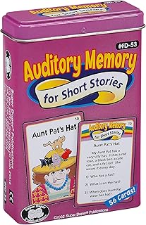 Super Duper Publications | Auditory Memory for Short Stories Fun Deck | Listening Comprehension Flash Cards | Educational Learning Materials for Children
