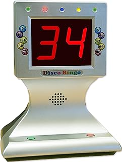 Thomas & Anca Club Supplies Ltd Disco Bingo Bingo Machine Music & Lights 1-75 & 1-90 for home party Lockdown Bingo Battery Operated