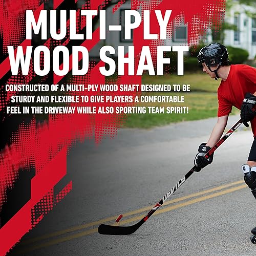 Vista 141 de Franklin Sports NHL Team - Palo de hockey callejero de vinilo de 48 pulgadas Pittsburgh Penguins