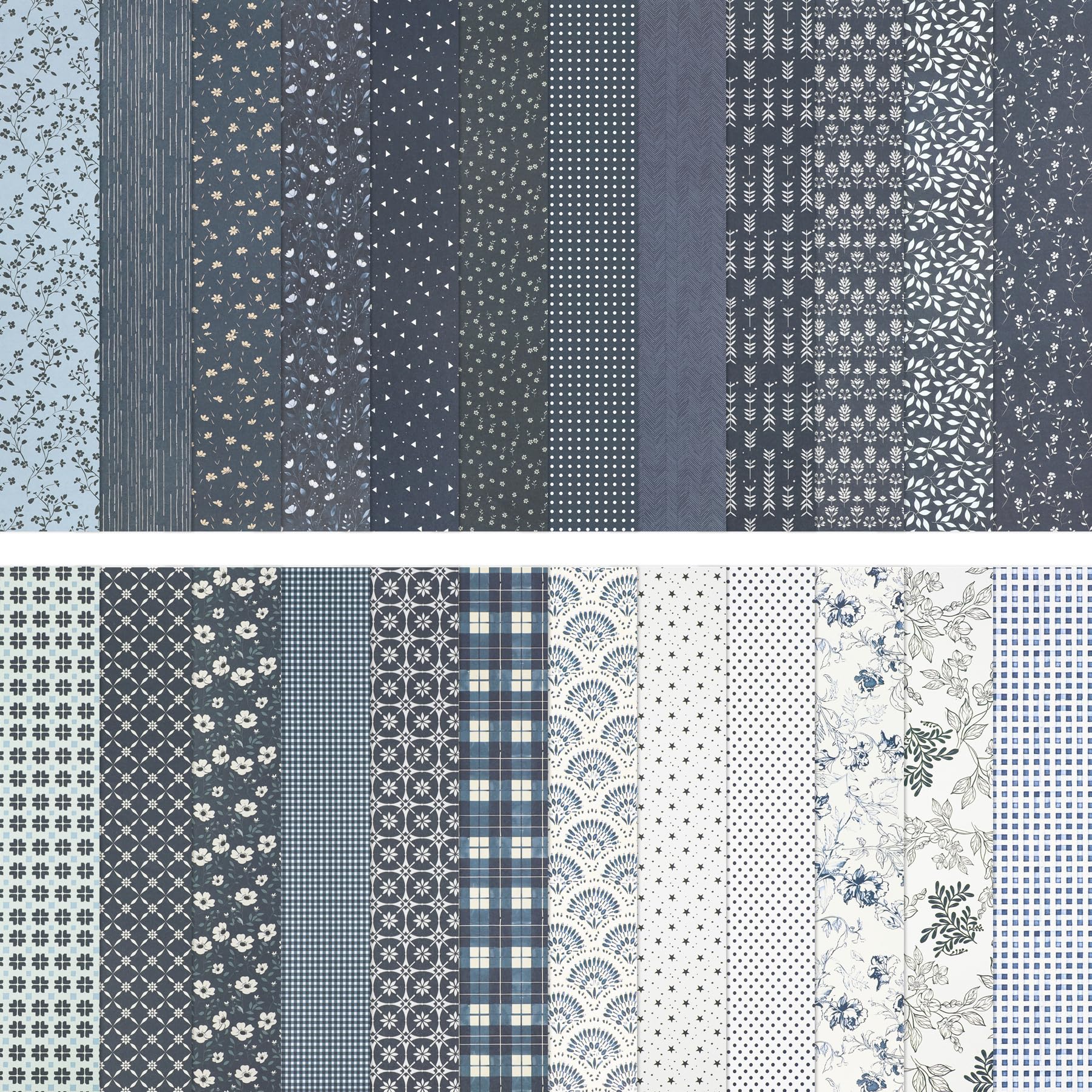 HAUTOCO 24 Pcs Scrapbook Paper 12x12'' Double-Sided Scrapbooking Cardstock