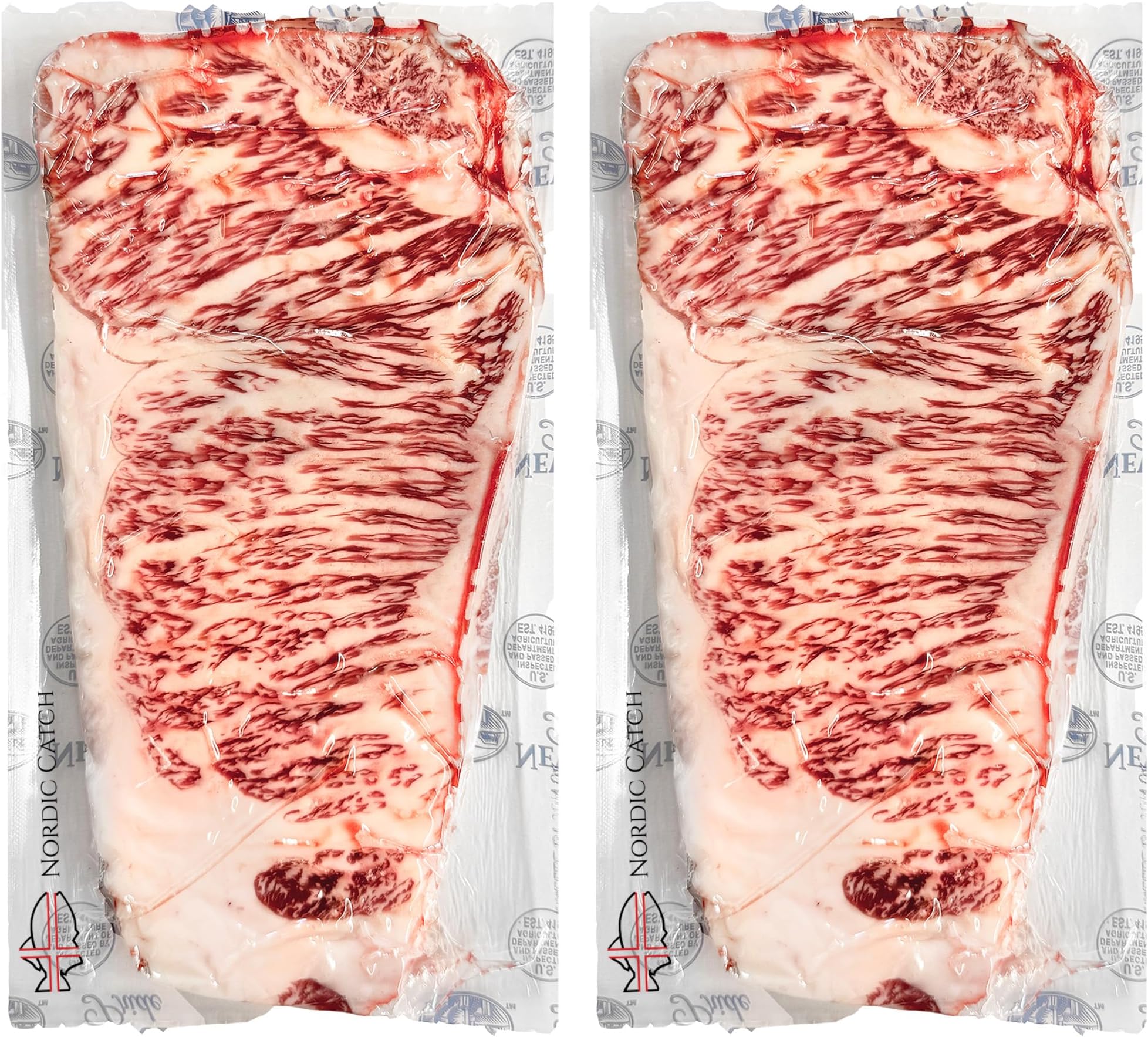 Nordic Catch Grade A5 Japanese Wagyu Steak Without Bone, Always Fresh Thick Cut, Skin-Packed 100% Authentic A5 Wagyu Steak from Kagoshima Reserve - Great Gift