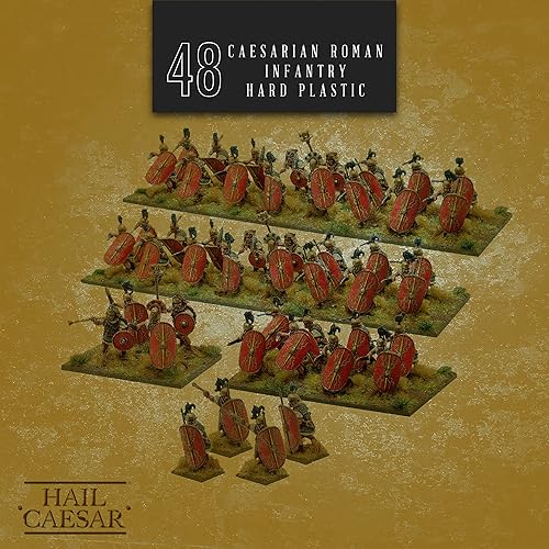 Vista 4 de Wargames Delivered - Warlord Games Hail Caesar's Gallic Wars Army Starter Set, figuras de acción, miniaturas de 1.102 in soldados romanos