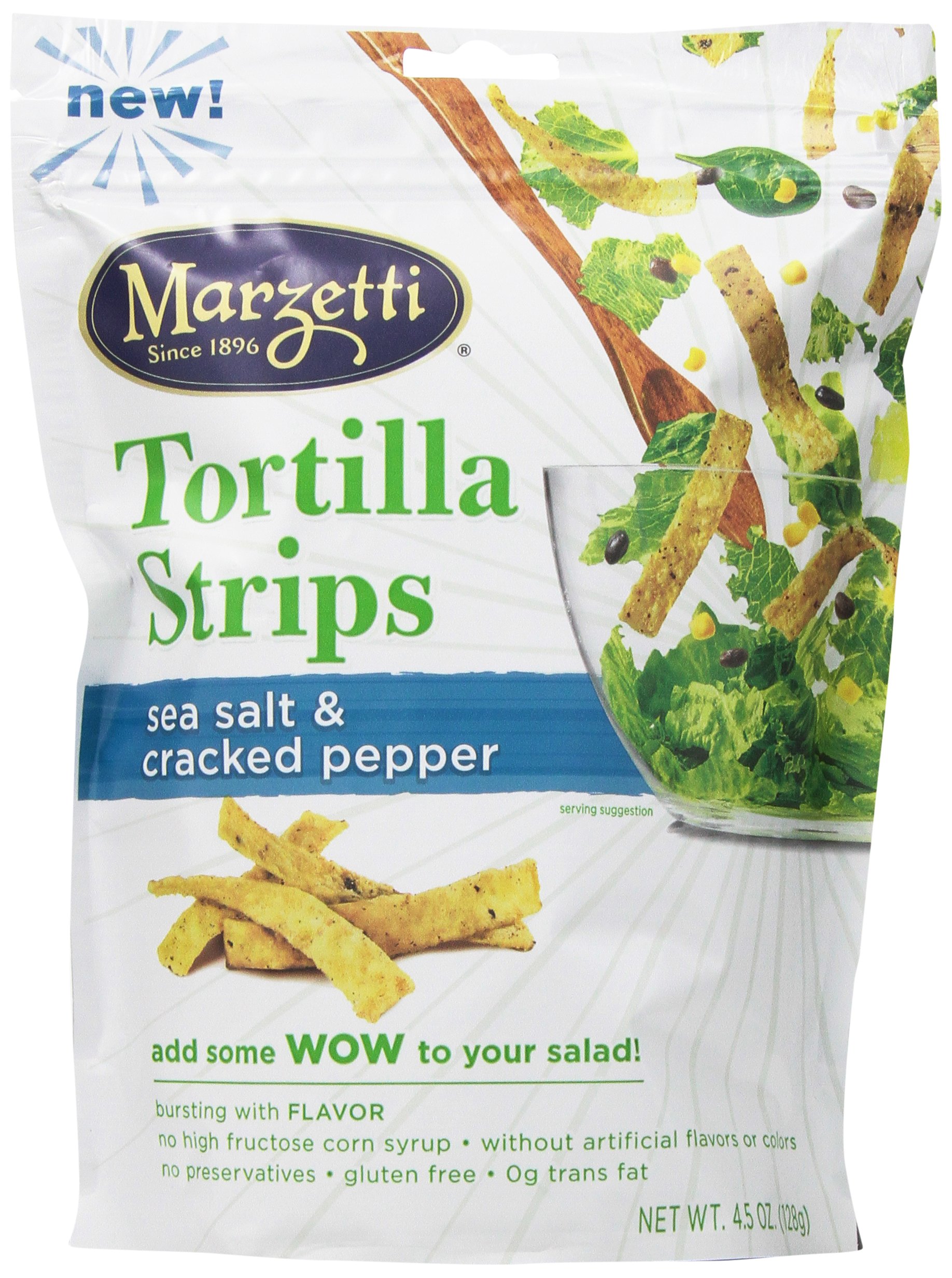Buy Marzetti Sea Salt and Cracked Pepper Tortilla Strips, 4.5 Ounce