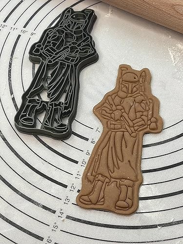 Miniatura 6 de El libro de Boba Fett Boba Fett Cortador de galletas y molde de 6 pulgadas producido por 3D Kitchen Art