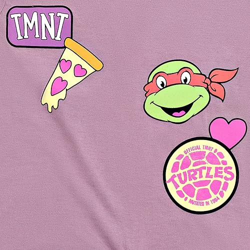 Miniatura 4 de Teenage Mutant Ninja Turtles Leonardo Michelangelo Raphael - Paquete de 2 camisetas para niñas pequeñas y grandes