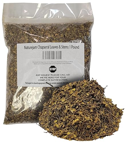 Naturejam Hojas y tallos de chaparral 1 libra a granel, también conocida como Gobernadora 100% natural de México