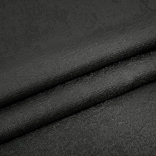 Miniatura 6 de WRENSONGE Cortinas opacas para dormitorio, cortinas opacas negras de 63 pulgadas de largo para sala de estar, ventanas, cocina, habitación, cortinas