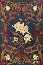 Journal: Vintage Leather Flower - Antique Design | 120 Blank Lined 6x9 College Ruled Pages | Journal, Notebook, Diary, Composition Book (Antique ... Engravings - Designer Notebooks and Journals)