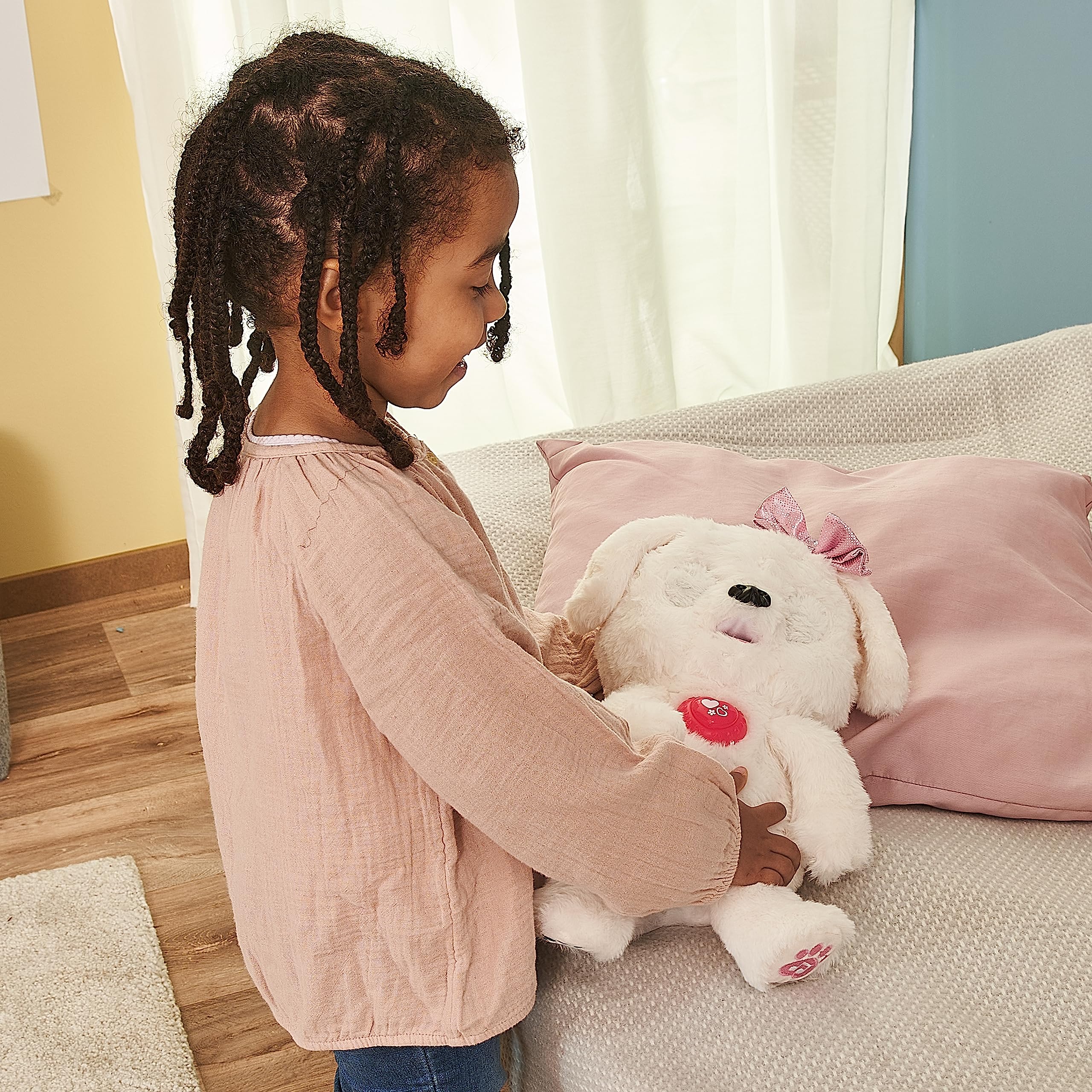 VTech Schlecki Plüsch-Hündchen mit Sound - Interaktives Kuscheltier