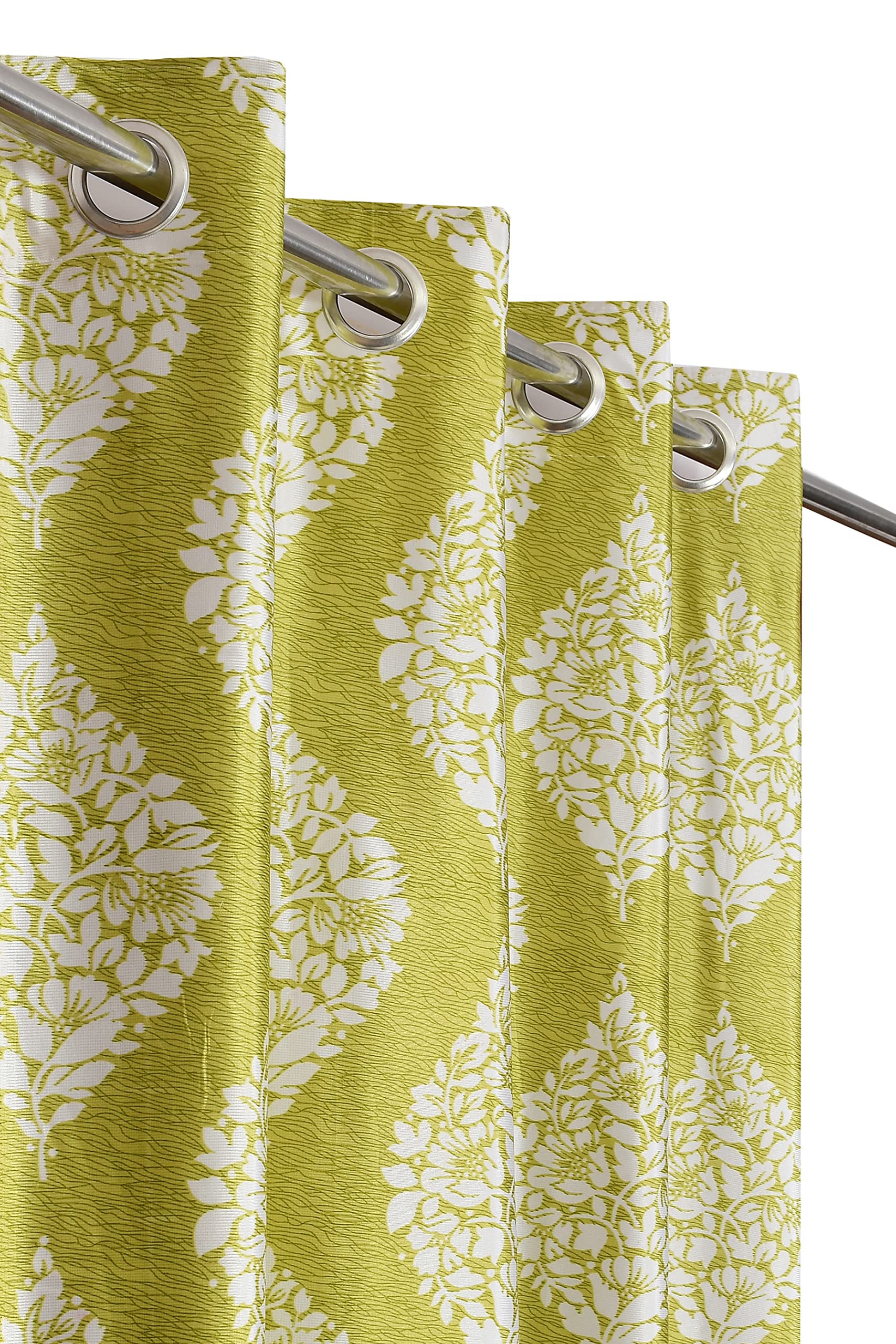Kirat Decor 7 Feet Silky Polyster Diamond Leafs Design Room Darkening Grommet Door Curtains 7 feet Long Set of 2 Green (B0CCNGNGJD) Amazon Price History, Amazon Price Tracker